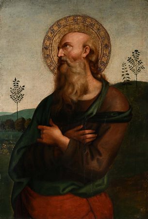 Luigi Cochetti, (Roma 1802 - Roma 1884) San Giovanni Evangelista Olio su...