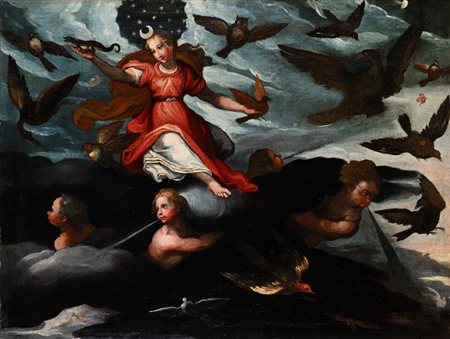 Pittore Veneto XVII/XVIII secolo Allegoria della nascita della Via Lattea...