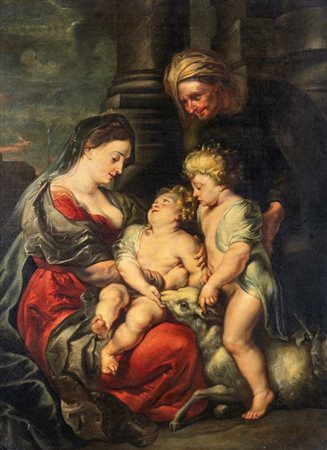 Erasmus Quellinus il Giovane (Anversa 1607 - Anversa 1678) Madonna con...