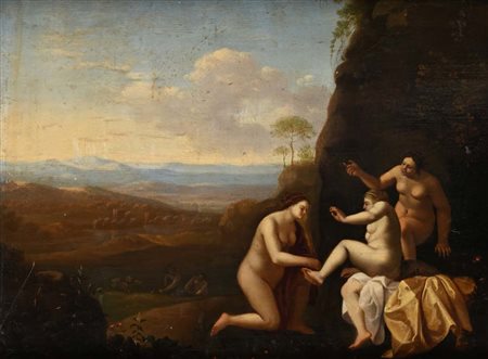 Cornelis van Poelenburgh (attribuito a) (Utrecht 1594/95 - Utrecht 1667)...