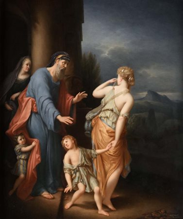 Pittore tedesco, prima metà del XIX secolo Agar e Ismaele banditi dalla casa...