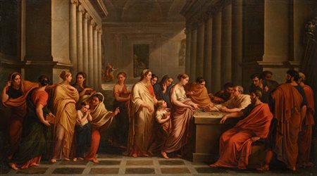 Vincenzo Camuccini (attribuito a) (Roma 1771 - Roma 1844) Le donne romane...