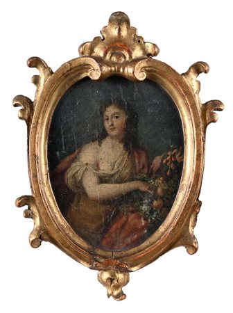 Pittore del XVIII secolo () Ritratto di dama come allegoria dell’Abbondanza...