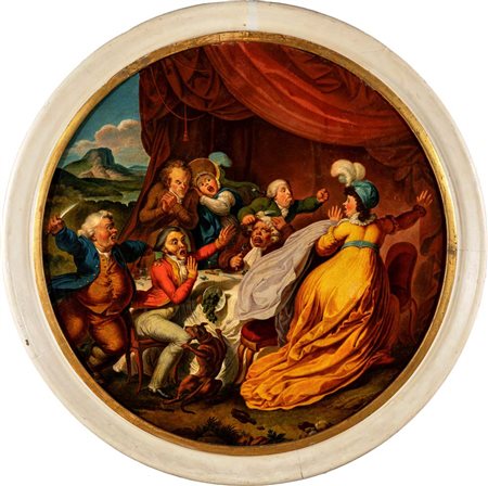 William Hogarth (neimodi_di) (Londra 1697 - Londra 1764) Un pranzo...