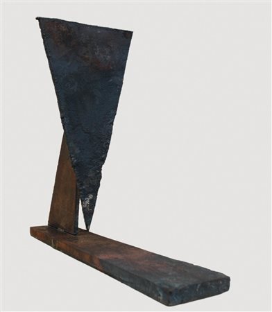 Giuseppe Spagnulo (Grottaglie 1936 - 2016) Senza titolo;Lastra di acciaio...