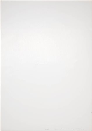 Claudio Parmiggiani (Luzzara 1943) Men, 1970;Testo impresso a secco su carta,...