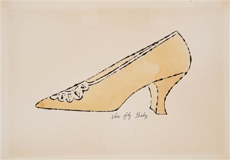 Andy Warhol (Pittsburgh 1928 - New York 1987) Shoe Fly Baby, 1955;Da "À la...