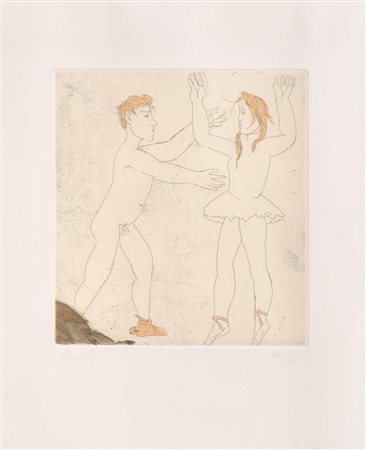 Giacomo Manzù (Bergamo 1908 - Ardea 1991) La ragazza si mostra...