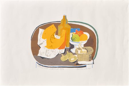Eduard Bäumer Natura morta, Parigi, 1931/1974;Serigrafia, 51 x 76 cm...