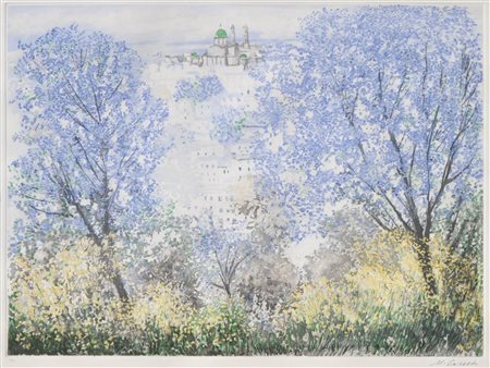 Michele Cascella (Ortona 1892 - Mailand/Milano 1989) Paesaggio con...