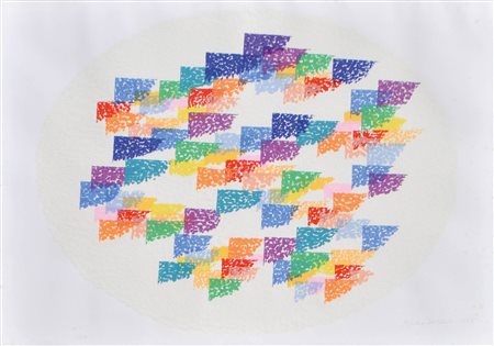 Piero Dorazio (Rom/Roma 1927 - Perugia 2005) Senza titolo, 1985;Litografia a...