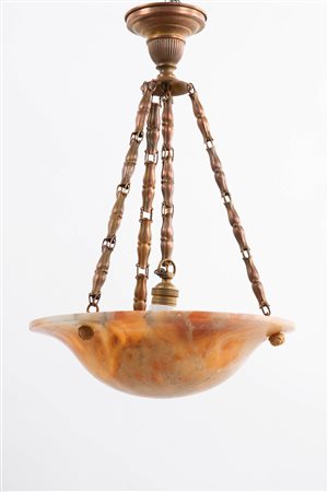 Italienische Manifaktur/Manifattura italiana Lampadario Art déco, Anni...