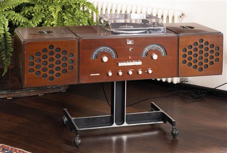 Achille e Piergiacomo Castlglioni Radiofonografo Brionvega rr 126;Cassa in...