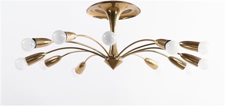 Deutsche Manufaktur/Manifattura tedesca Lampadario Modello "Sputnik", Anni...
