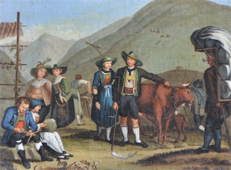Monogrammist "G V" nach Josef Weger Personaggi principali del Land Tirol, Val...