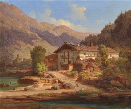 Münchner Maler um 1840 (August Podesta?) Il «Sandwirt» di Andreas Hofer a San...