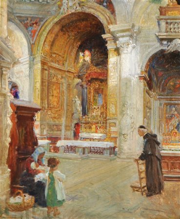 Horatio (Orazio) Gaigher (Levico, Trentino 1870 - Meran/Merano 1938) Interno...