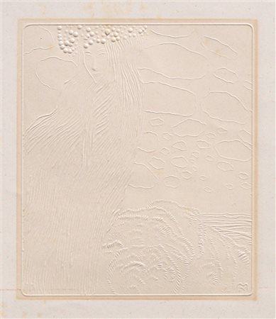 Kolo Moser (Wien/Vienna 1868 - 1918) Taukranz in regenschwerem Haar,...