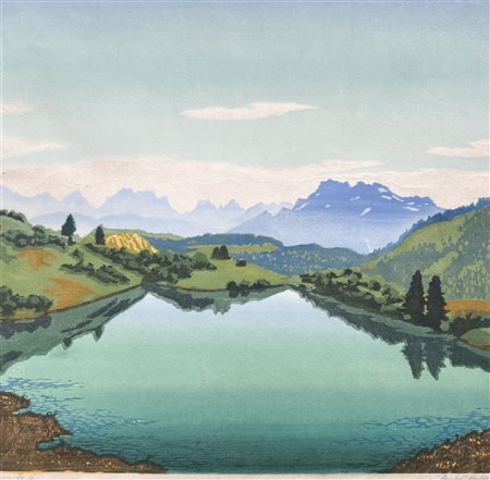 Karl Pferschy (Deutschlandsberg 1888 - Bozen/Bolzano 1930) Lago...