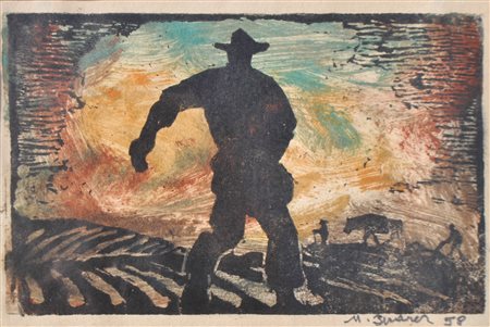 Max Sparer (Söll, Tramin/Termeno 1886 - Bozen/Bolzano 1968) Il seminatore,...