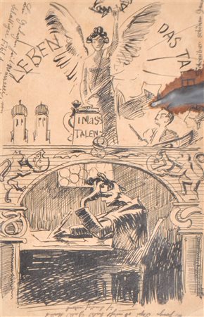 Rudolf Stolz (Bozen/Bolzano 1874 - Sexten/Sesto 1960) Cartolina illustrata da...
