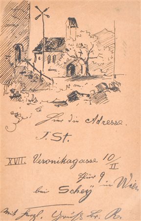 Rudolf Stolz (Bozen/Bolzano 1874 - Sexten/Sesto 1960) Cartolina illustrata...