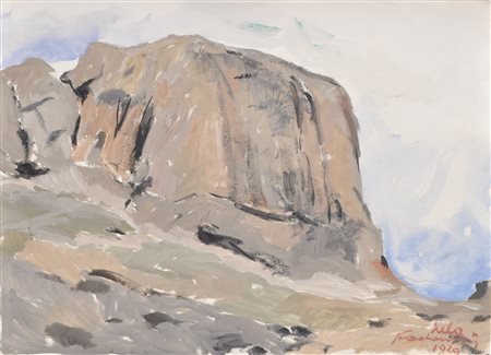 Wilhelm Nicolaus Prachensky (Innsbruck 1898 - 1956) Il Sella in Val Gardena,...