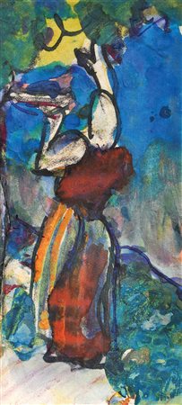 Hans Josef Weber-Tyrol (Schwaz 1874 - Meran/Merano 1957) Vendemmia;Tecnica...