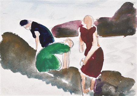 Hans Josef Weber-Tyrol (Schwaz 1874 - Meran/Merano 1957) Tre donne al...