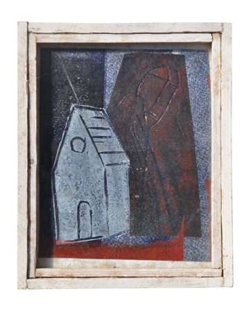 Lois Weinberger (Stams 1947 - Wien/Vienna 2020) Dietro casa, 1984;Tecnica...