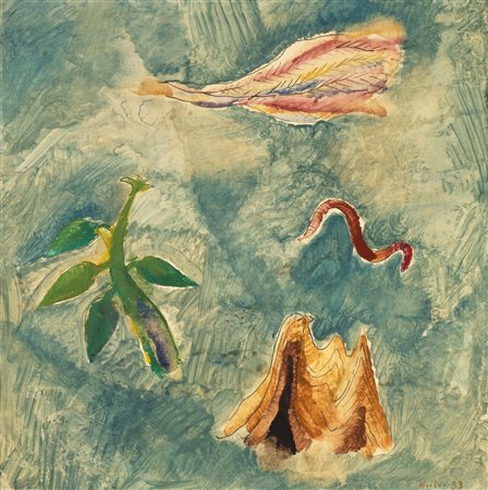 Max Weiler ((Absam, Hall in Tirol 1910 - Wien/Vienna 2001) Montagna, pianta,...
