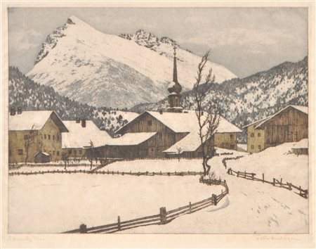 Felix Heuberger (Wien/Vienna 1888 - Hall in Tirol 1968 ) Scharnitz in...