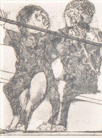 Karl Plattner (Mals/Malles 1919 - Mailand/Milano 1986) Due bimbi, 1970...