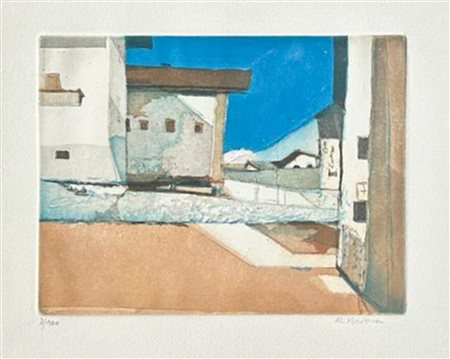 Karl Plattner Mals/Malles 1919 - Mailand/Milano 1986) Burgusio di notte,...