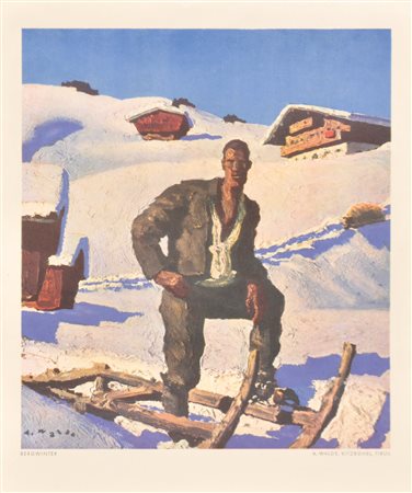 Alfons Walde (Oberndorf bei/presso Kitzbühel 1891 - 1958 Kitzbühel) Inverno...