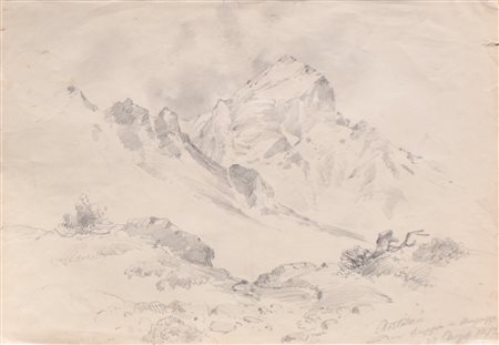 Karl Moser d. Ä./sen. (Bozen/Bolzano 1819 - 1882) Antelao ad Ampezzo visto...