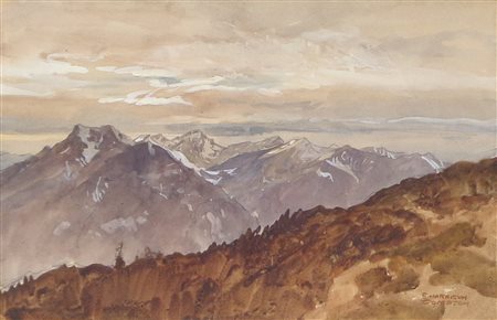 Edward Harrison Compton (Feldafing am Starnberger See 1881 - 1960) Paesaggio...
