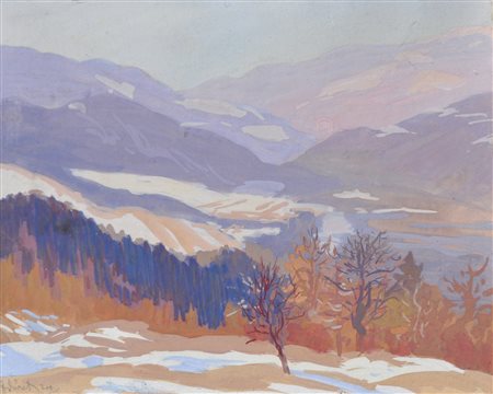 Josef Durst (Wien/Vienna 1878 - Brixen/Bressanone 1950) La Valle Isarco nei...