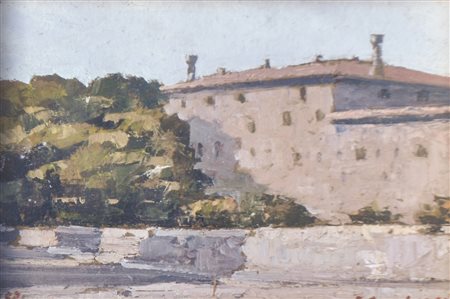 Elmo Ambrosi (Riva del Grada 1910 - Trient/Trento 1992) Motivo del Castello...