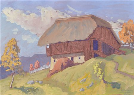 Lila Gruner (Guntramsdorf 1870 -Wien/Vienna 1950) Maso a Avelengo,...