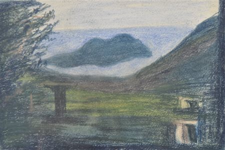 May Hofer (Chybi, Krakau/Cracovia 1896 - Bozen/Bolzano 2000) Paesaggio a...