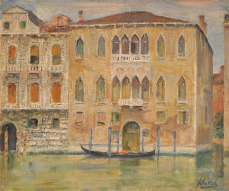 Ferruccio Scattola (Venedig/Venezia 1873 - Rom/Roma 1950) Venezia;Olio su...