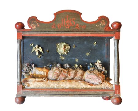 Anonym/Anonimo Opera monastica "Gesù bambinello", regione alpina, 1824;Cera,...
