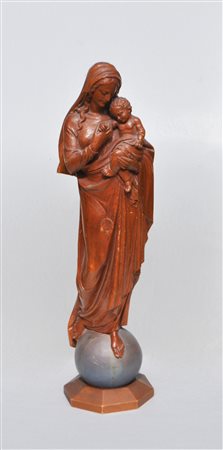 Anonym/Anonimo Madonna con bambino,XX sec.;Legno, altezza 57,5 cm