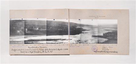 Anonym/Anonimo 2 vedute panoramiche fotografiche di Montello, 1917;scattate...