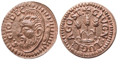 FAENZA. Confraternita di San Giovanni Decollato (XVI secolo). Tessera di carità (trimestre giugno-agosto); Cu (1,83 g; 16,6 mm)