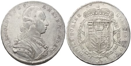 FIRENZE. Granducato di Toscana. Pietro Leopoldo I d'Asburgo Lorena (1765-1790). Francescone da 10 Paoli 1785; Ag (27,32 g; 41,3 mm)