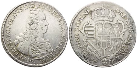 FIRENZE. Granducato di Toscana. Pietro Leopoldo I d'Asburgo Lorena (1765-1790). Francescone 1768; Ag (27,23 g; 42 mm)
