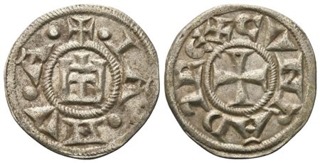 GENOVA. Repubblica. Denaro, c. 1139-1339; Ag (0,82 g; 15,7 mm)