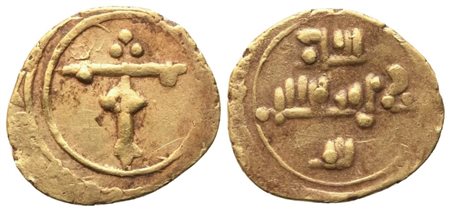 MESSINA. Regno di Sicilia. Ruggero I (Conte) (1072-1101). Tarì; Au (0,97 g; 12,2 mm)